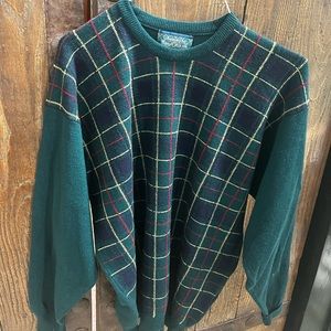 The Saint Andrews link tartan collection golf sweater size XL